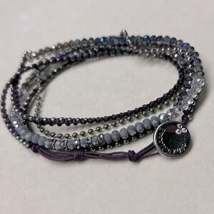 Chloe + Isabel Delicate Bead and Ball Chain Wrap Bracelet